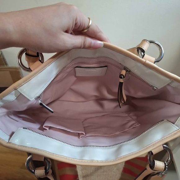 Coach Peyton Embossed Handbag - Picture 4 of 5